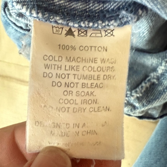 Rolla's Medium Wash Wide Leg Denim Jeans - 100% Cotton - {24} - Picture 6 of 11